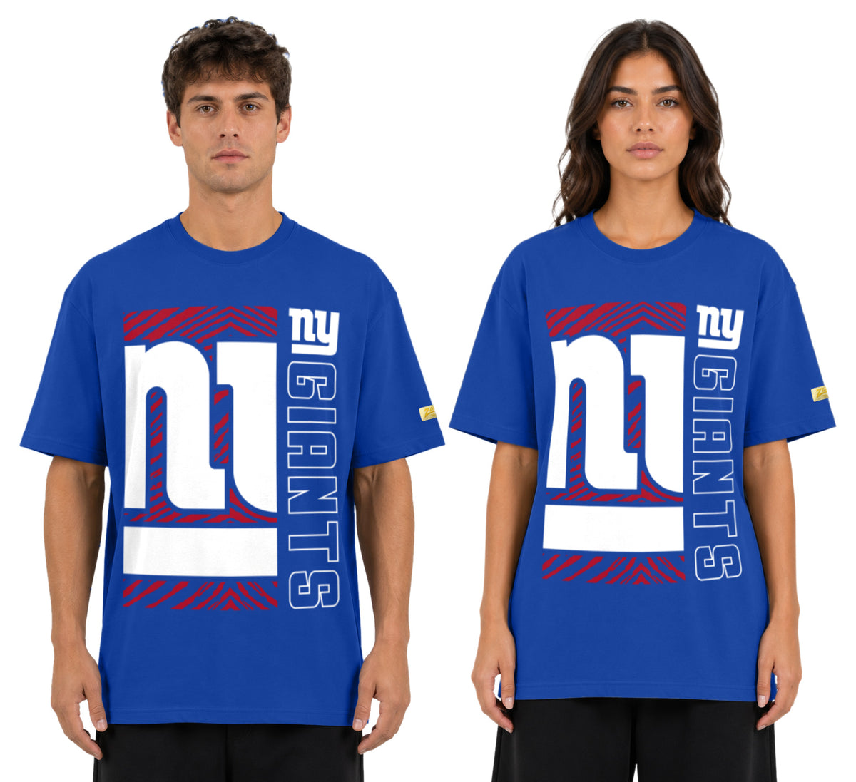 Zubaz NFL Vintage 90s MVP Graphic T-Shirt, New York Giants