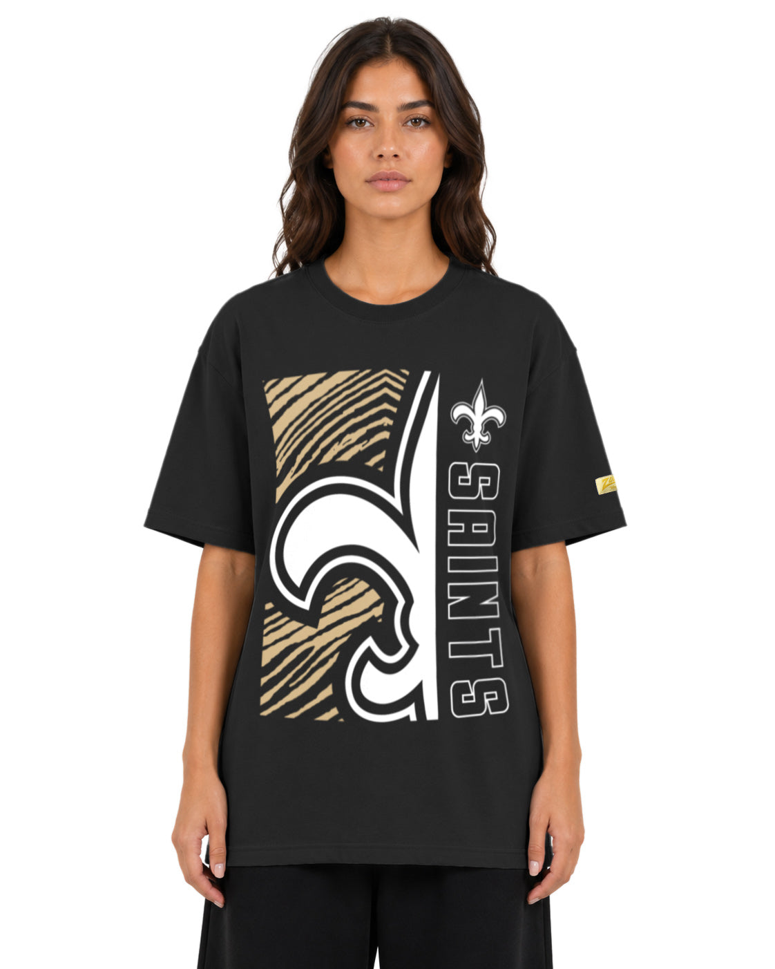 Zubaz NFL Vintage 90s MVP Graphic T-Shirt, New Orleans Saints