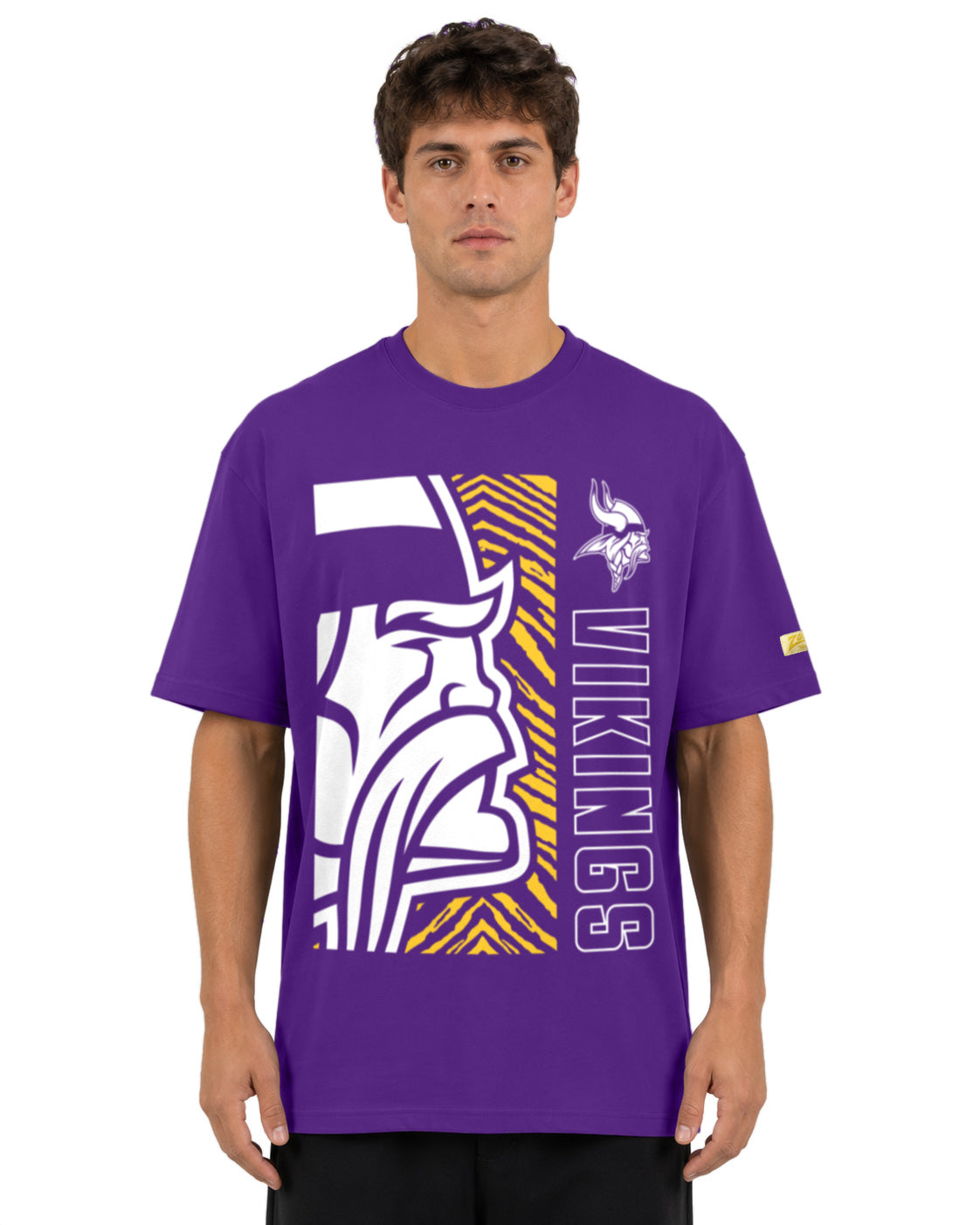 Zubaz NFL Vintage 90s MVP Graphic T-Shirt, Minnesota Vikings