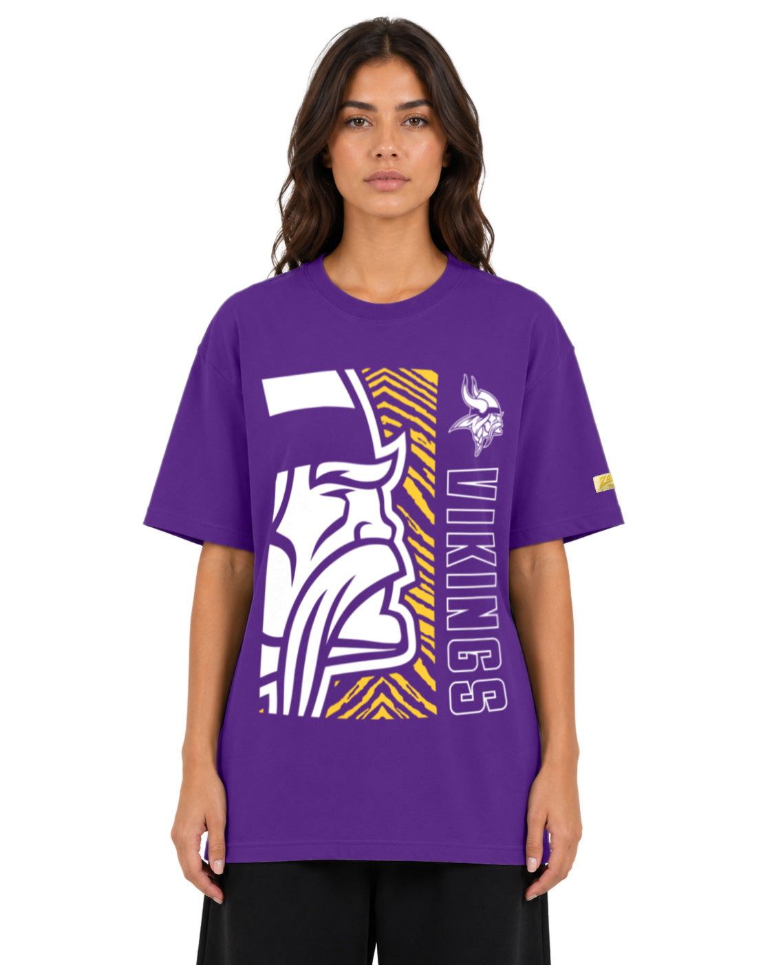 Zubaz NFL Vintage 90s MVP Graphic T-Shirt, Minnesota Vikings