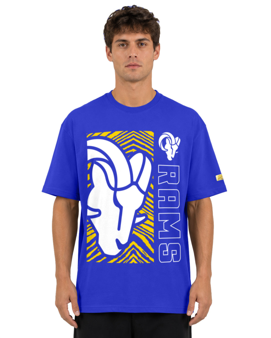 Zubaz NFL Vintage 90s MVP Graphic T-Shirt, Los Angeles Rams