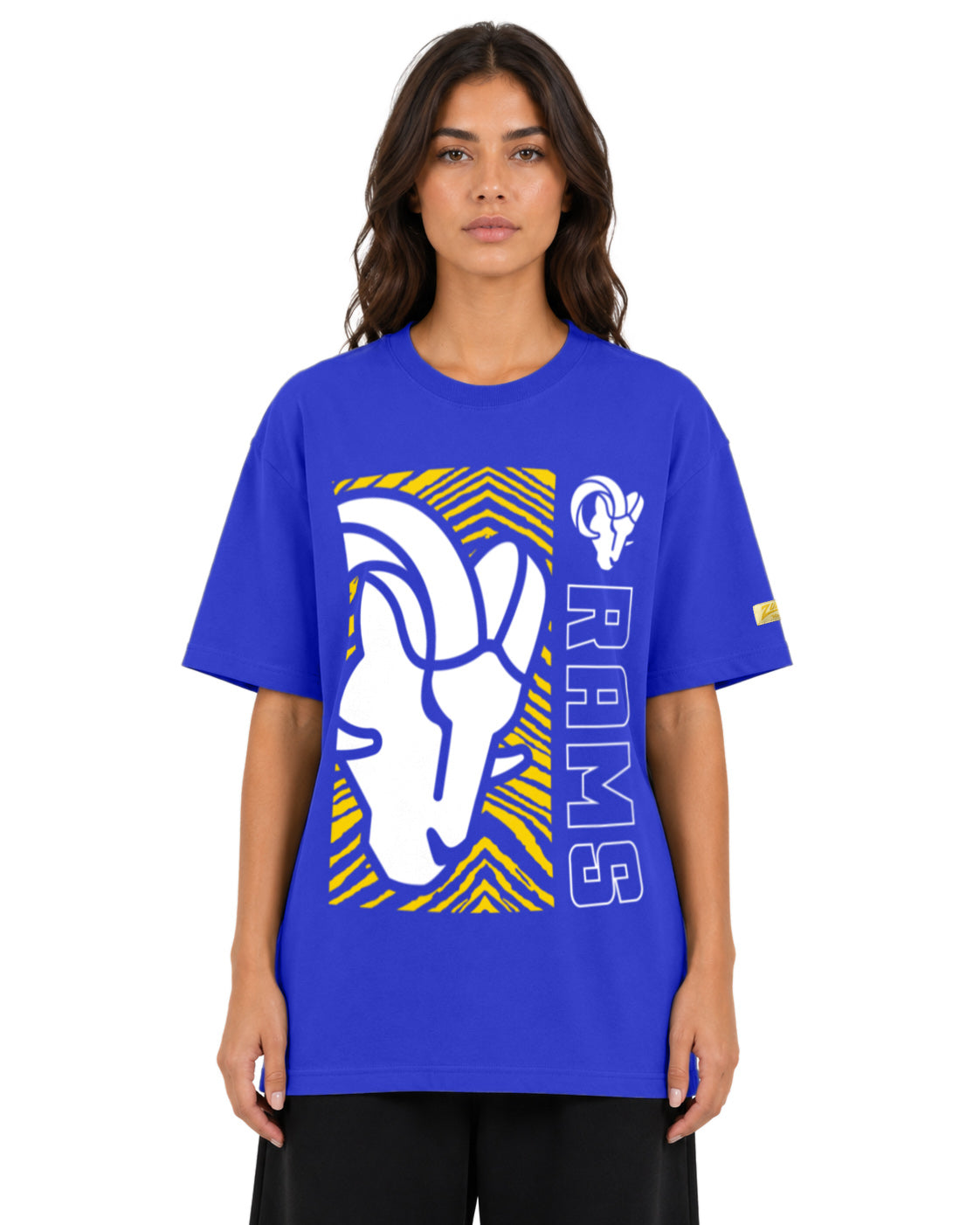 Zubaz NFL Vintage 90s MVP Graphic T-Shirt, Los Angeles Rams