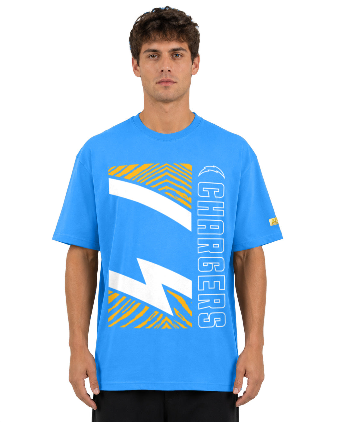 Zubaz NFL Vintage 90s MVP Graphic T-Shirt, Los Angeles Chargers