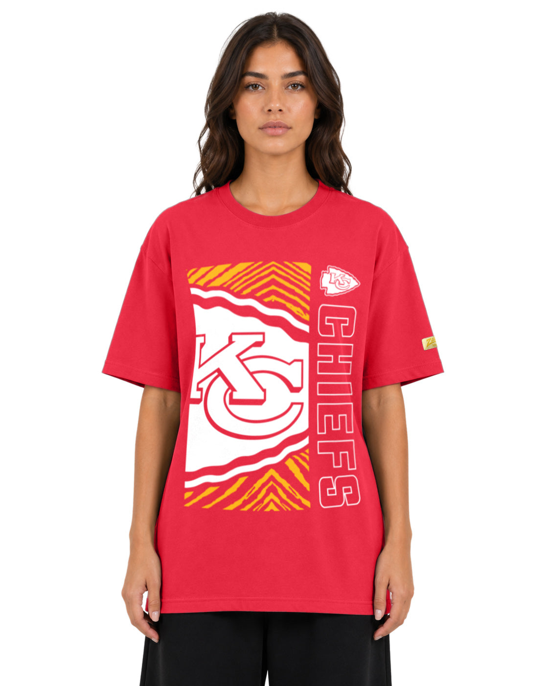 Zubaz NFL Vintage 90s MVP Graphic T-Shirt, Kansas City Chiefs