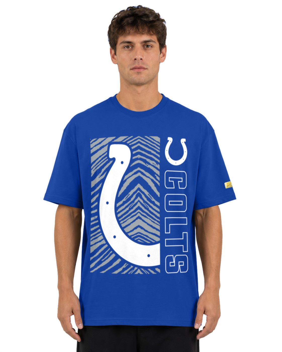 Zubaz NFL Vintage 90s MVP Graphic T-Shirt, Indianapolis Colts