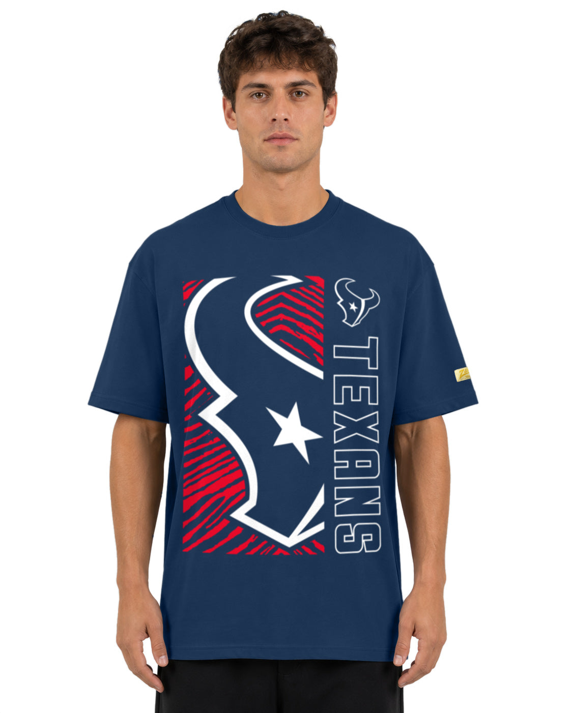 Zubaz NFL Vintage 90s MVP Graphic T-Shirt, Houston Texans