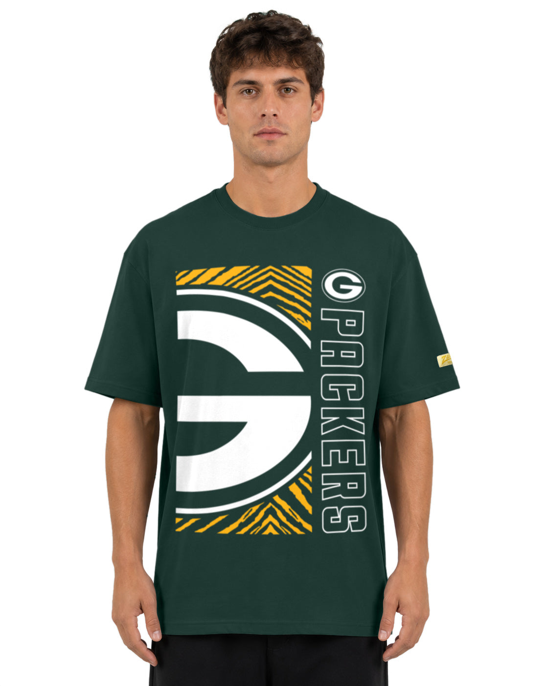 Zubaz NFL Vintage 90s MVP Graphic T-Shirt, Green Bay Packers