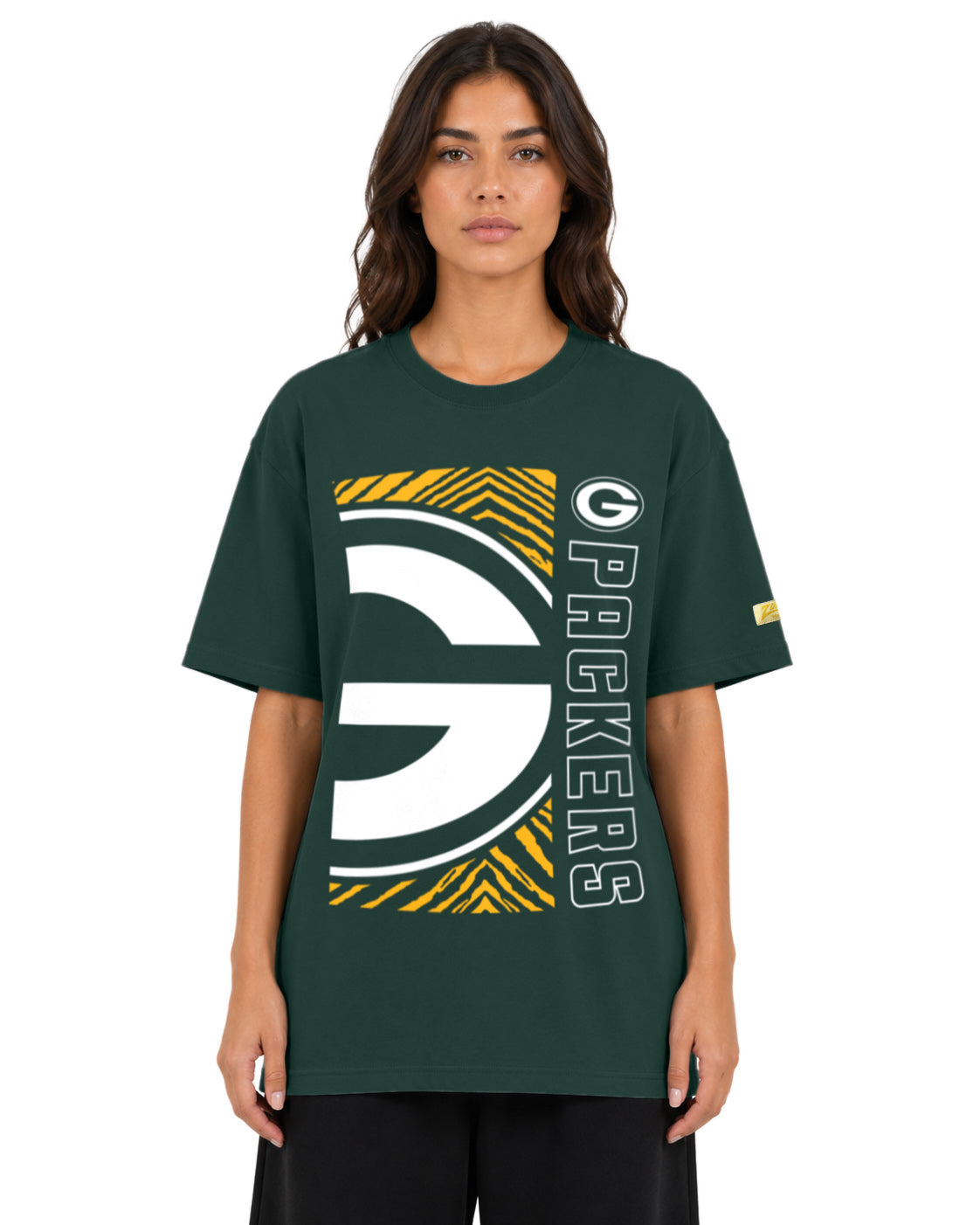 Zubaz NFL Vintage 90s MVP Graphic T-Shirt, Green Bay Packers