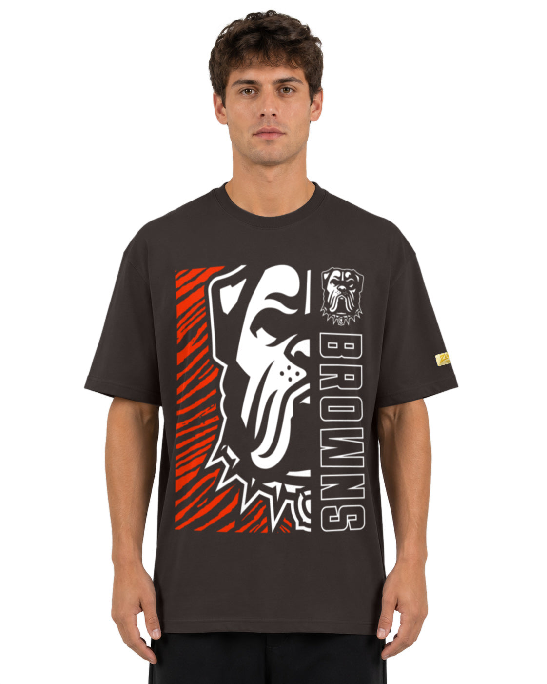 Zubaz NFL Vintage 90s MVP Graphic T-Shirt, Cleveland Browns