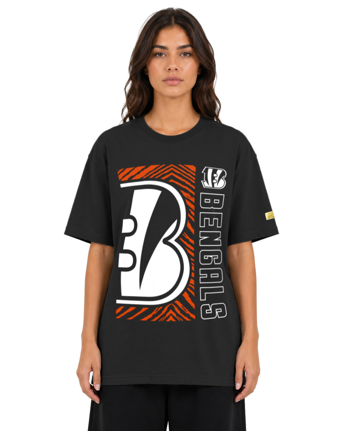 Zubaz NFL Vintage 90s MVP Graphic T-Shirt, Cincinnati Bengals
