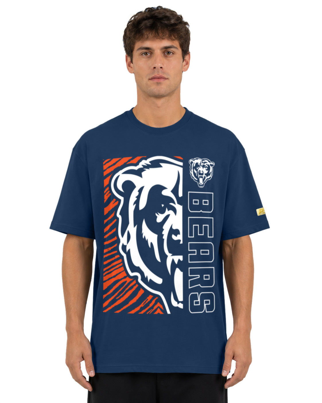 Zubaz NFL Vintage 90s MVP Graphic T-Shirt, Chicago Bears