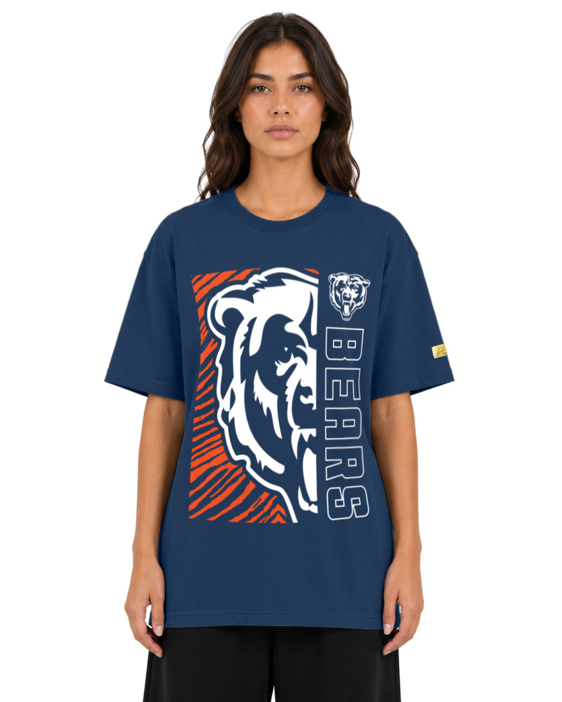 Zubaz NFL Vintage 90s MVP Graphic T-Shirt, Chicago Bears