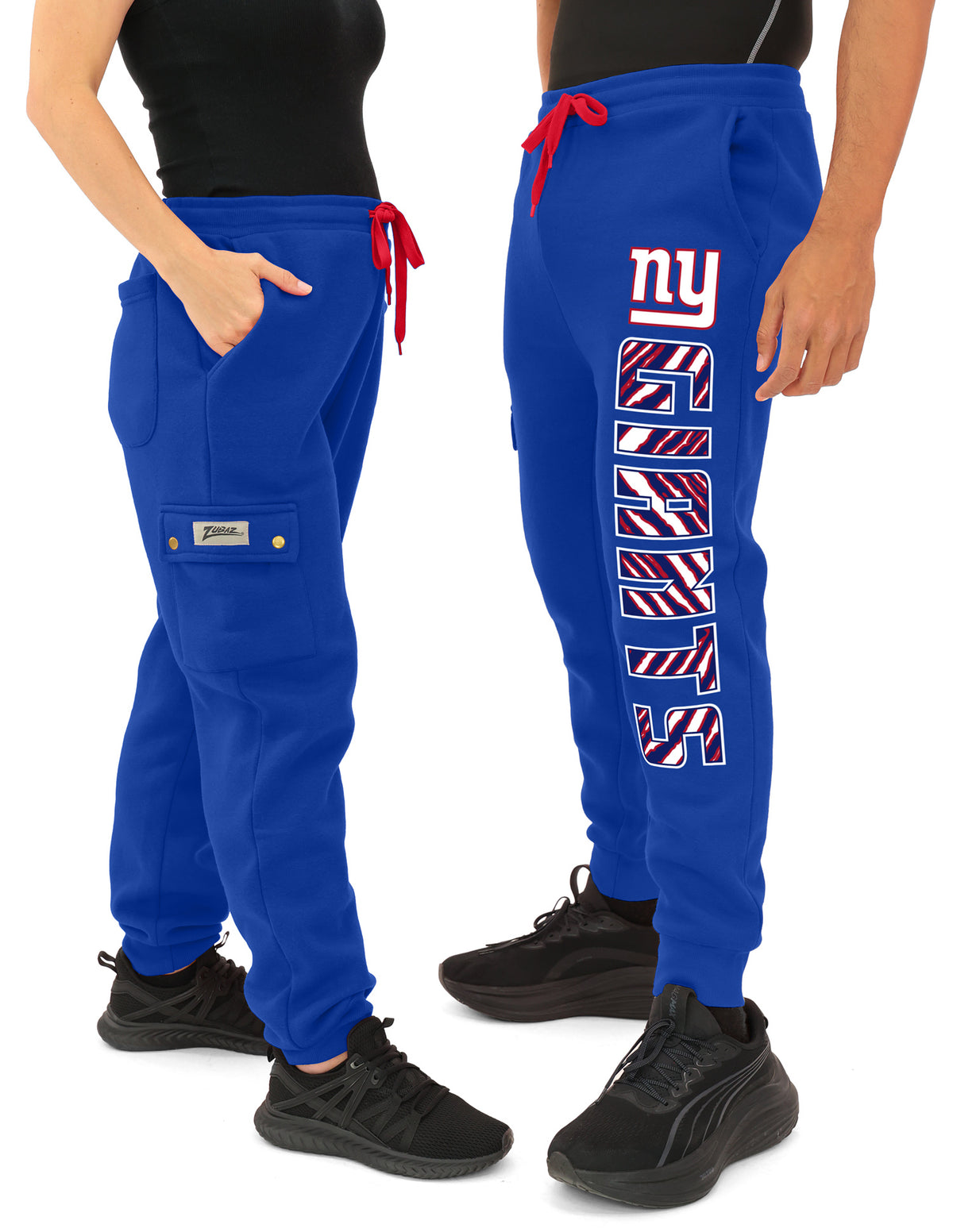 Zubaz NFL New York Giants Men's Team Color Cargo Joggers