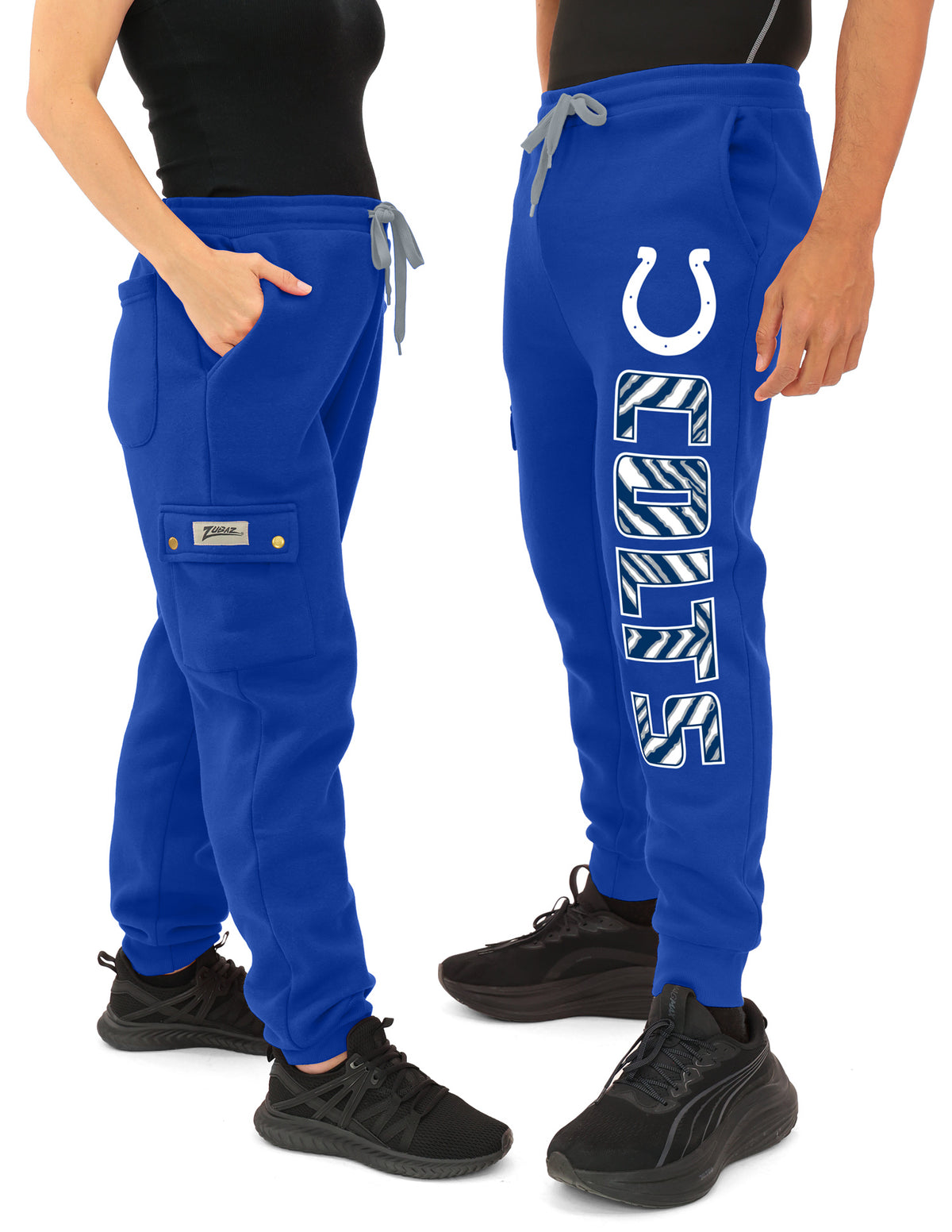 Zubaz NFL Indianapolis Colts Men's Team Color Cargo Joggers