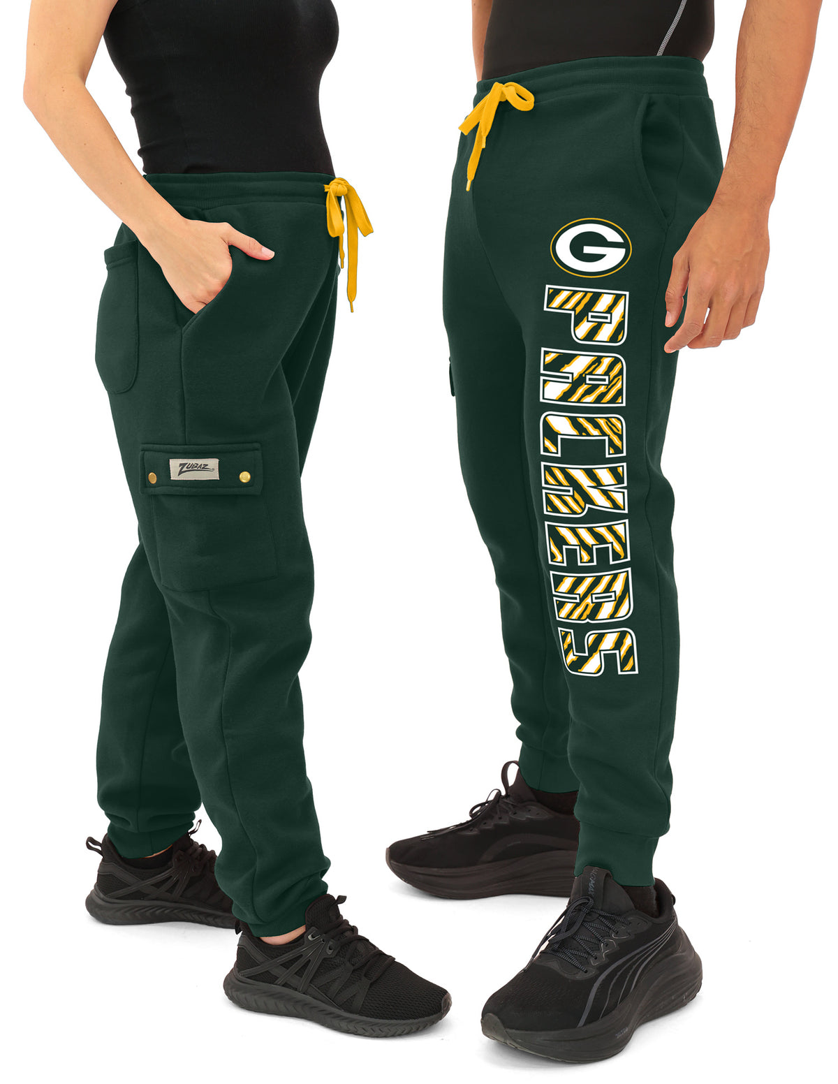 Zubaz NFL Green Bay Packers Men's Team Color Cargo Joggers
