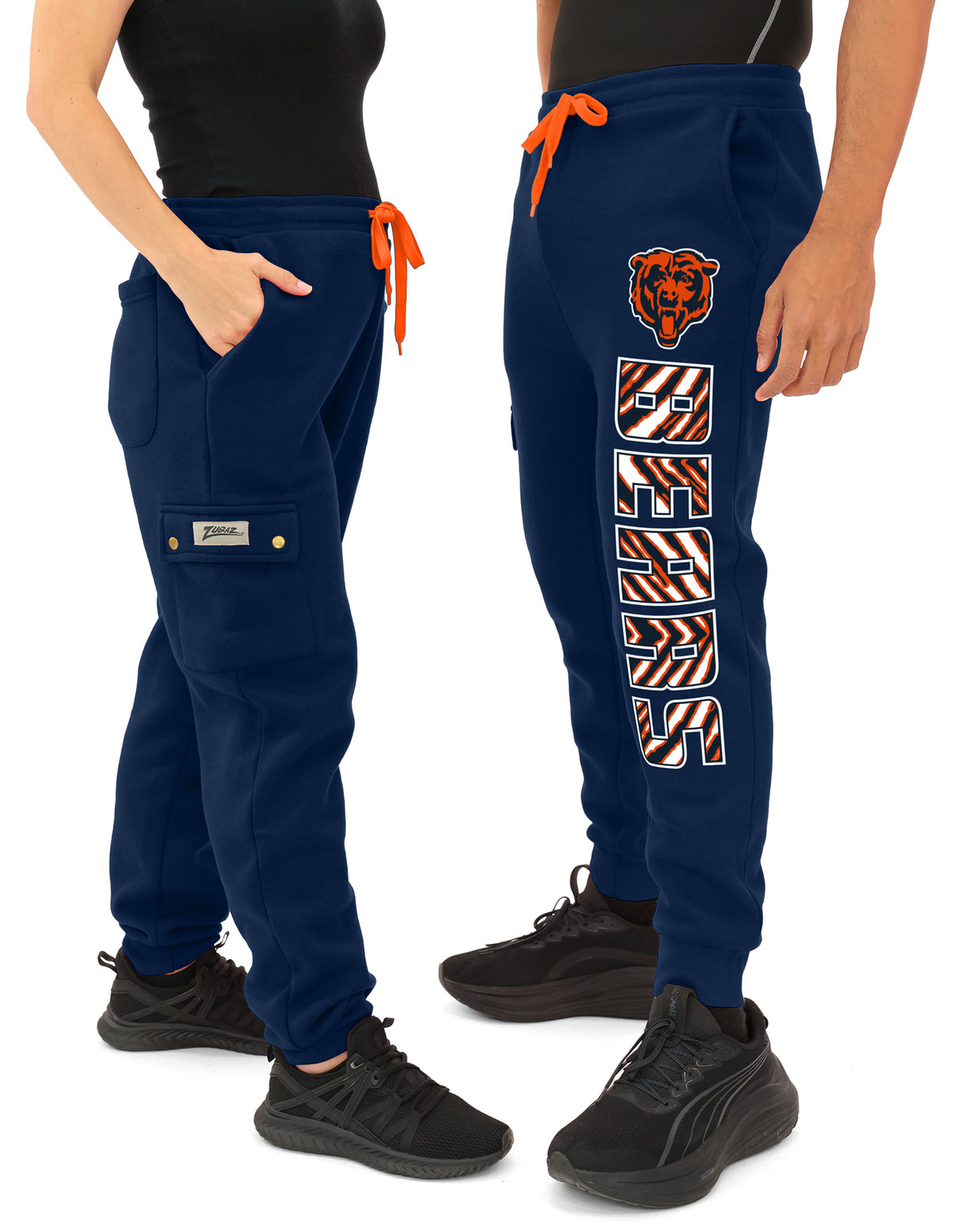 Zubaz NFL Chicago Bears Men's Team Color Cargo Joggers