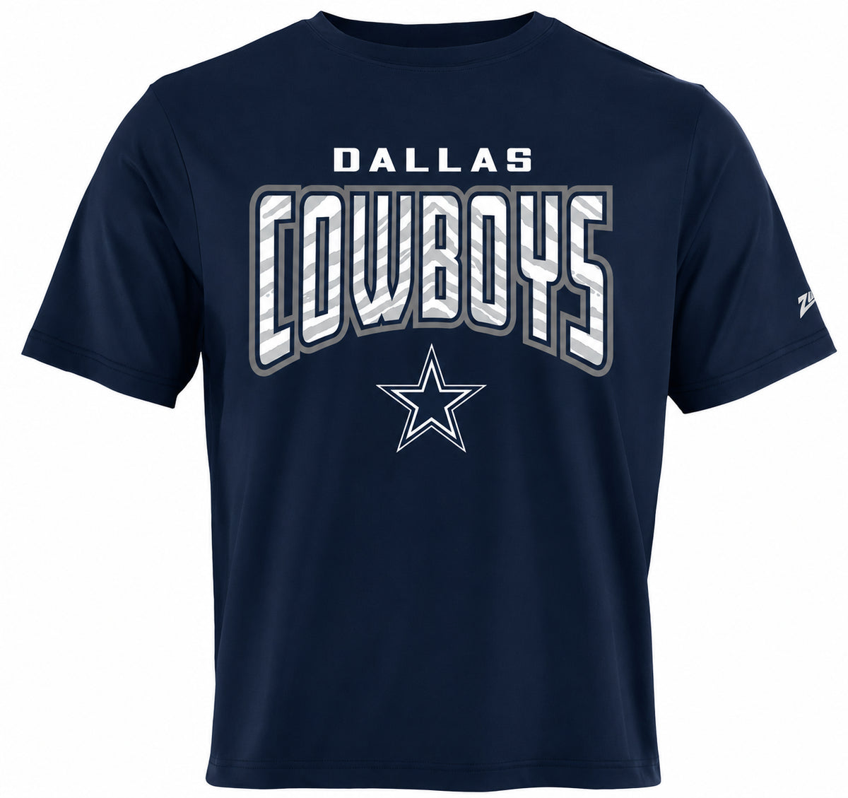 Zubaz NFL Dallas Cowboys Men's Team Color Hail Mary Short-Sleeve T-Shirt