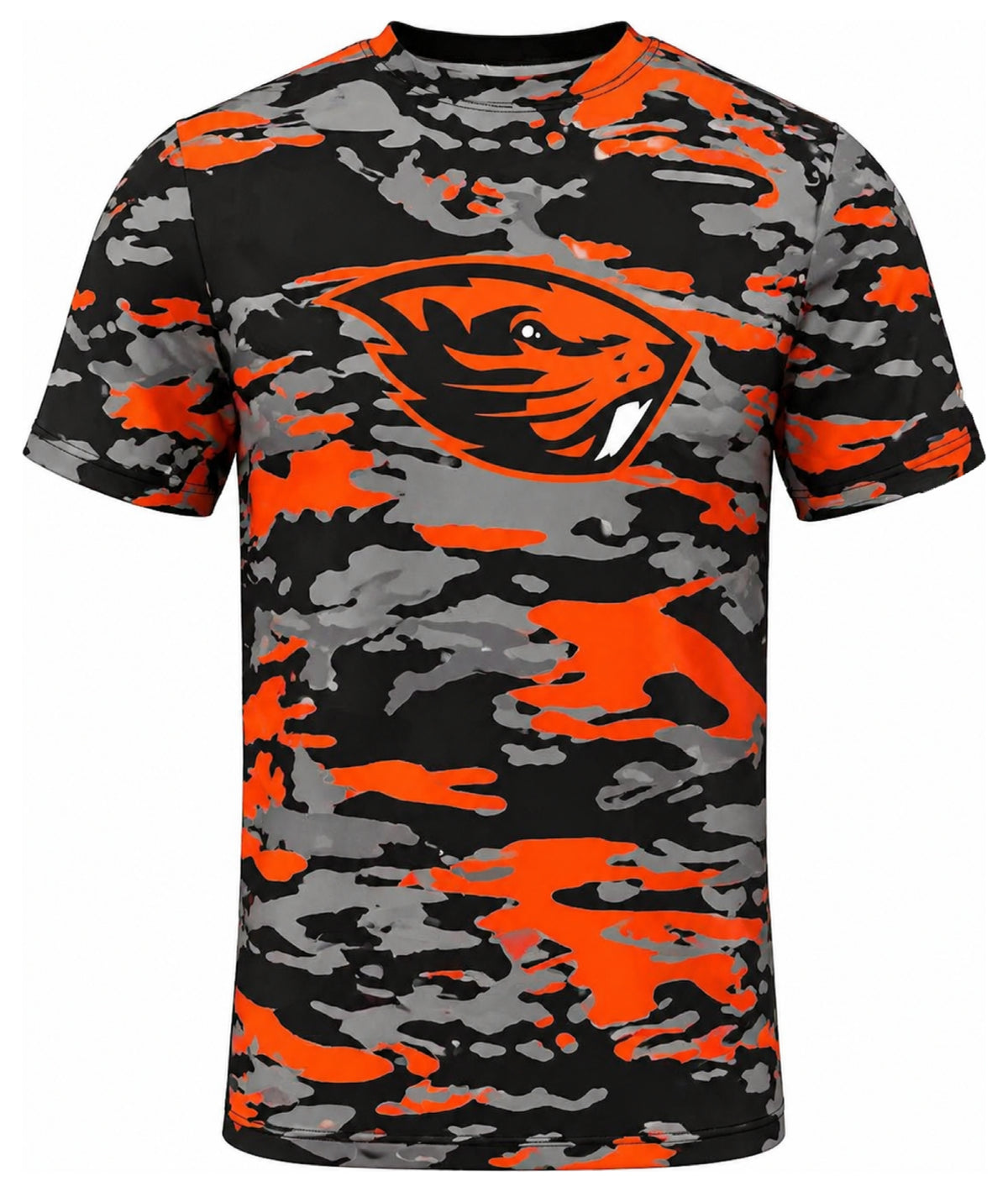 Zubaz NCAA Men's Alternate Camo Color Short Sleeve T-Shirt, Oregon State Beavers