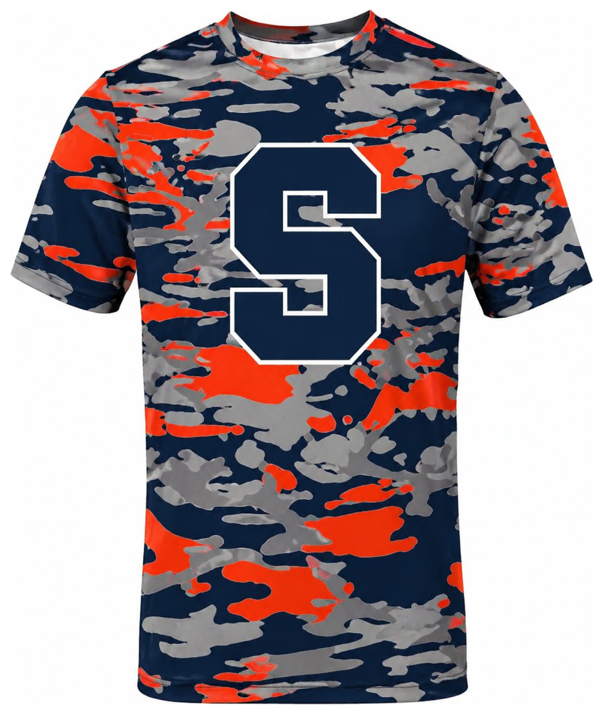 Zubaz NCAA Men's Alternate Camo Color Short Sleeve T-Shirt, Syracuse Orange