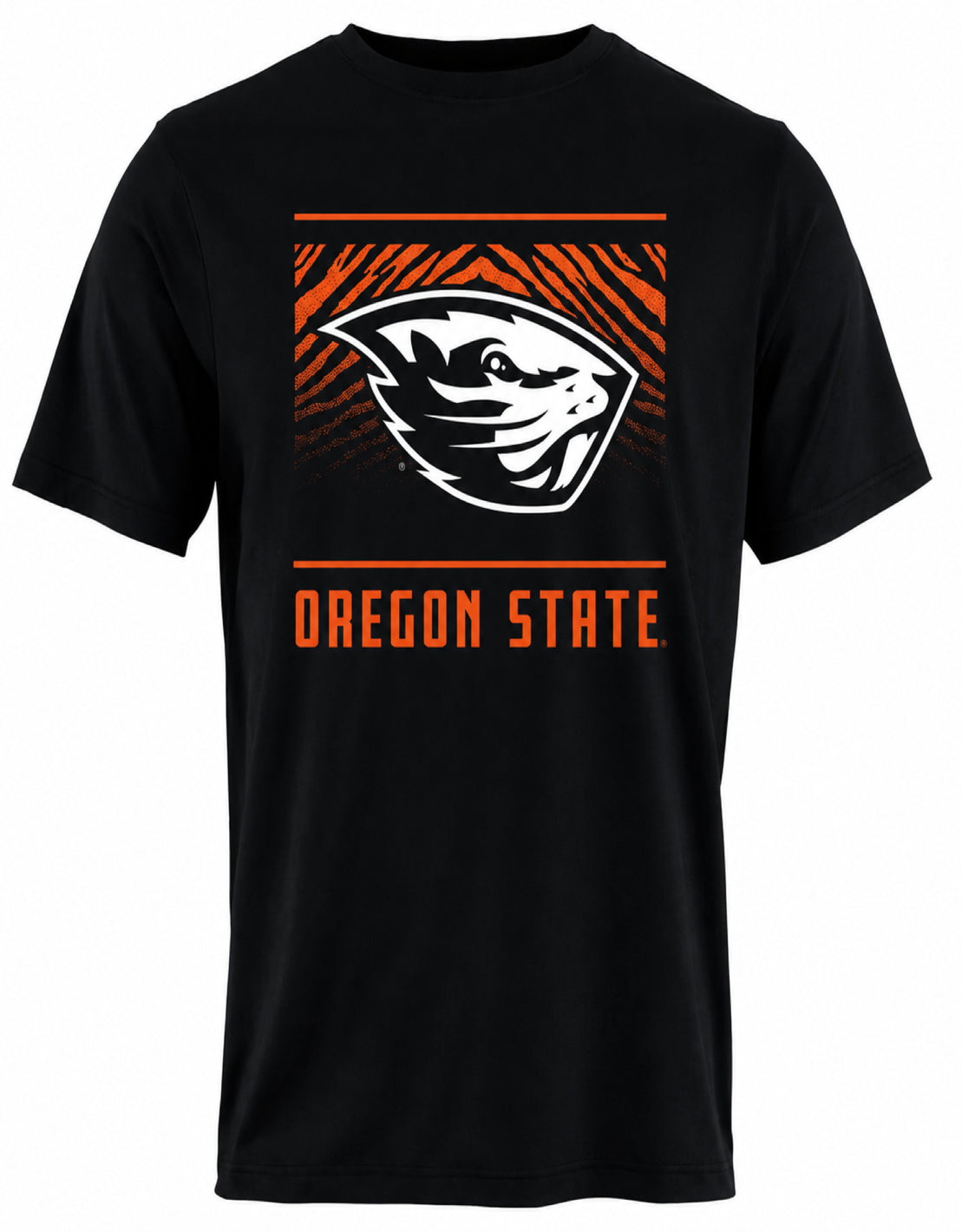 Zubaz NCAA Men's Tunnel Team Color Short Sleeve T-Shirt, Oregon State Beavers