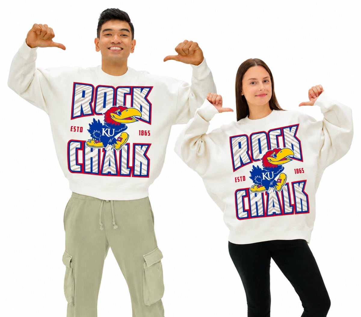 Zubaz NCAA Kansas Jayhawks Unisex 2 Color Zebra 90s Vintage Helmet Crewneck Sweatshirt