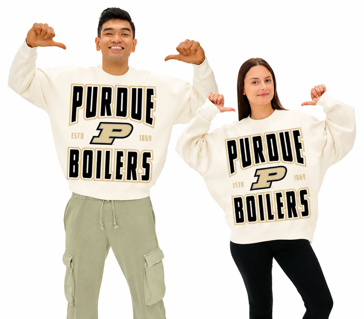 Zubaz NCAA Purdue Boilermakers Unisex 2 Color Zebra 90s Vintage Helmet Crewneck Sweatshirt
