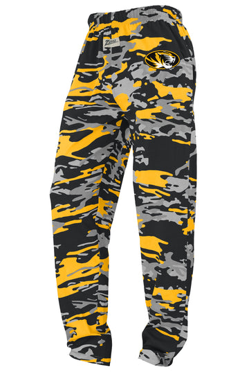 Zubaz NCAA Missouri Tigers Unisex Alternate Camo Z88 Embroidered Pants
