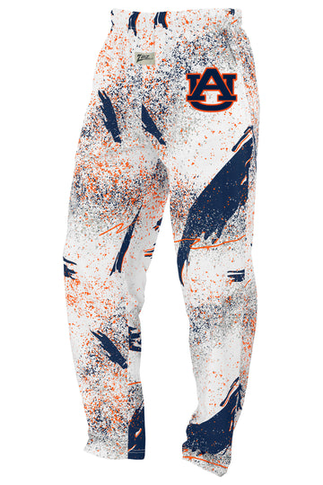 Zubaz NCAA Auburn Tigers Unisex Confetti 3 Color Z88 Embroidered Pants