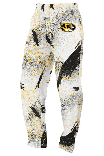 Zubaz NCAA Missouri Tigers Unisex Confetti 3 Color Z88 Embroidered Pants