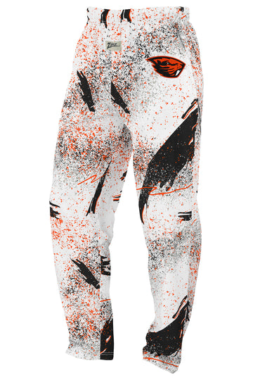 Zubaz NCAA Oregon State Beavers Unisex Confetti 3 Color Z88 Embroidered Pants
