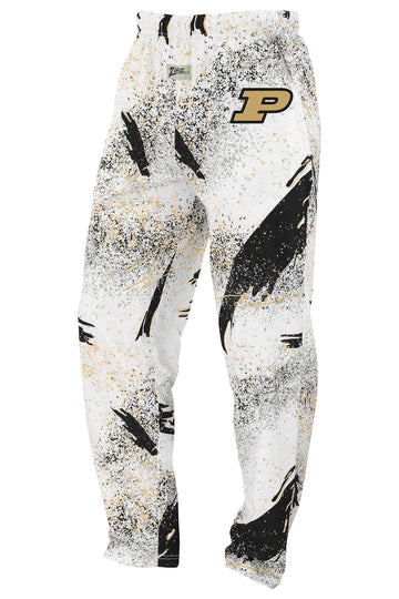 Zubaz NCAA Purdue Boilermakers Unisex Confetti 3 Color Z88 Embroidered Pants