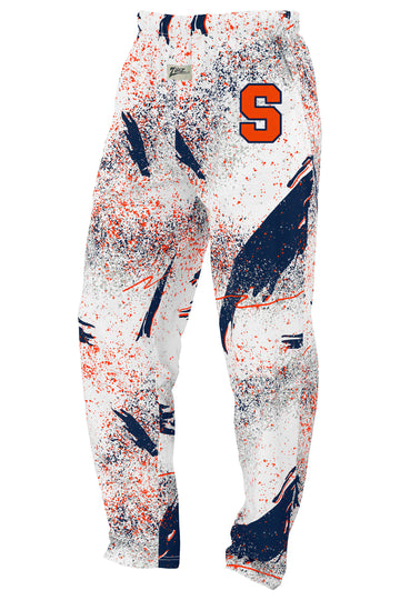 Zubaz NCAA Syracuse Orange Unisex Confetti 3 Color Z88 Embroidered Pants