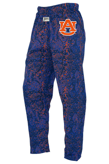 Zubaz NCAA Auburn Tigers Unisex Post Pattern Z88 Embroidered Pants