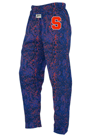 Zubaz NCAA Syracuse Orange Unisex Post Pattern Z88 Embroidered Pants