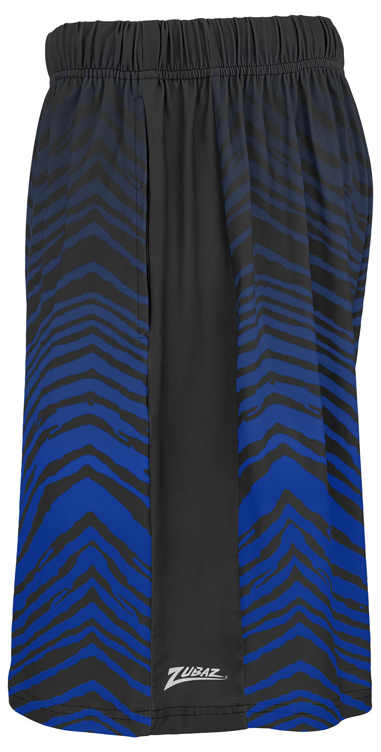 Zubaz NCAA Duke Blue Devils Men's 7-Inch Fade Primary Stacked Text Shorts