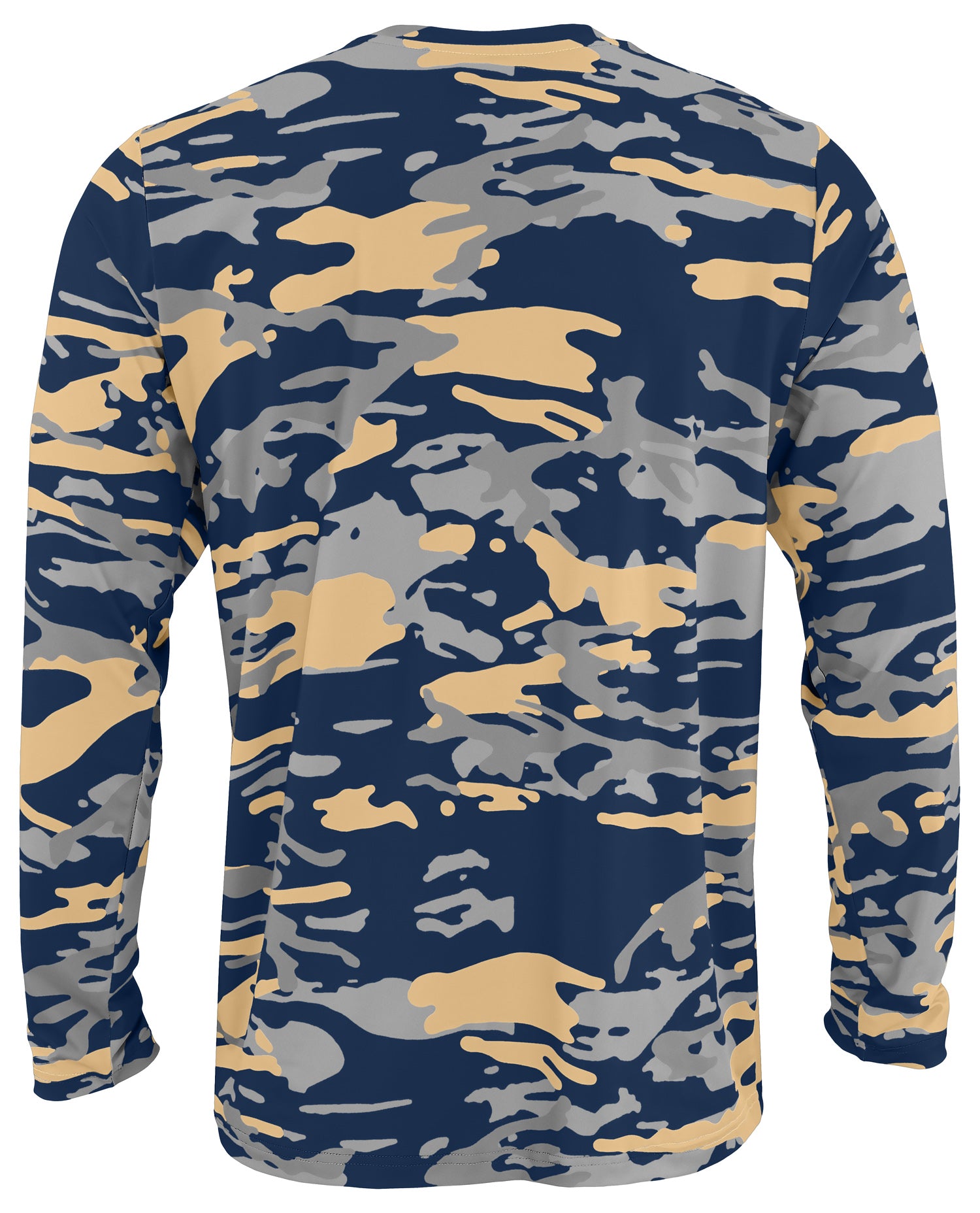 Zubaz NCAA Georgia Tech Yellow Jackets Men's Alternate Camo Established Long-Sleeve T-Shirt