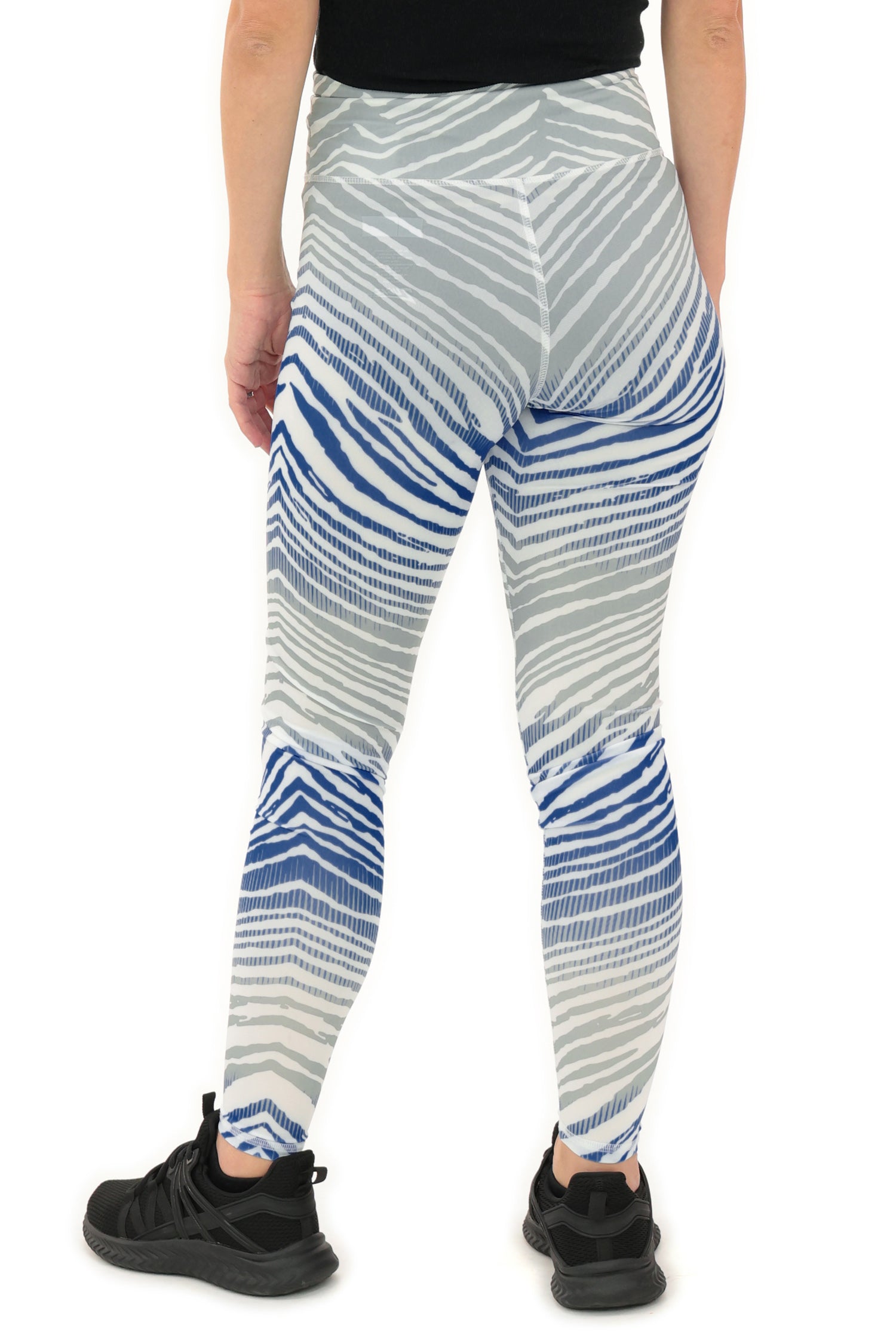 Zubaz NFL Women's Primary Logo Zebra Ombre Leggings, Indianapolis Colts