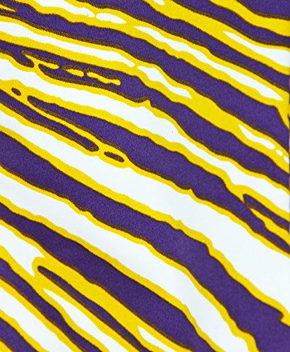 Zubaz NCAA Women's LSU Tigers Team Color Tiger Print Leggings Pants