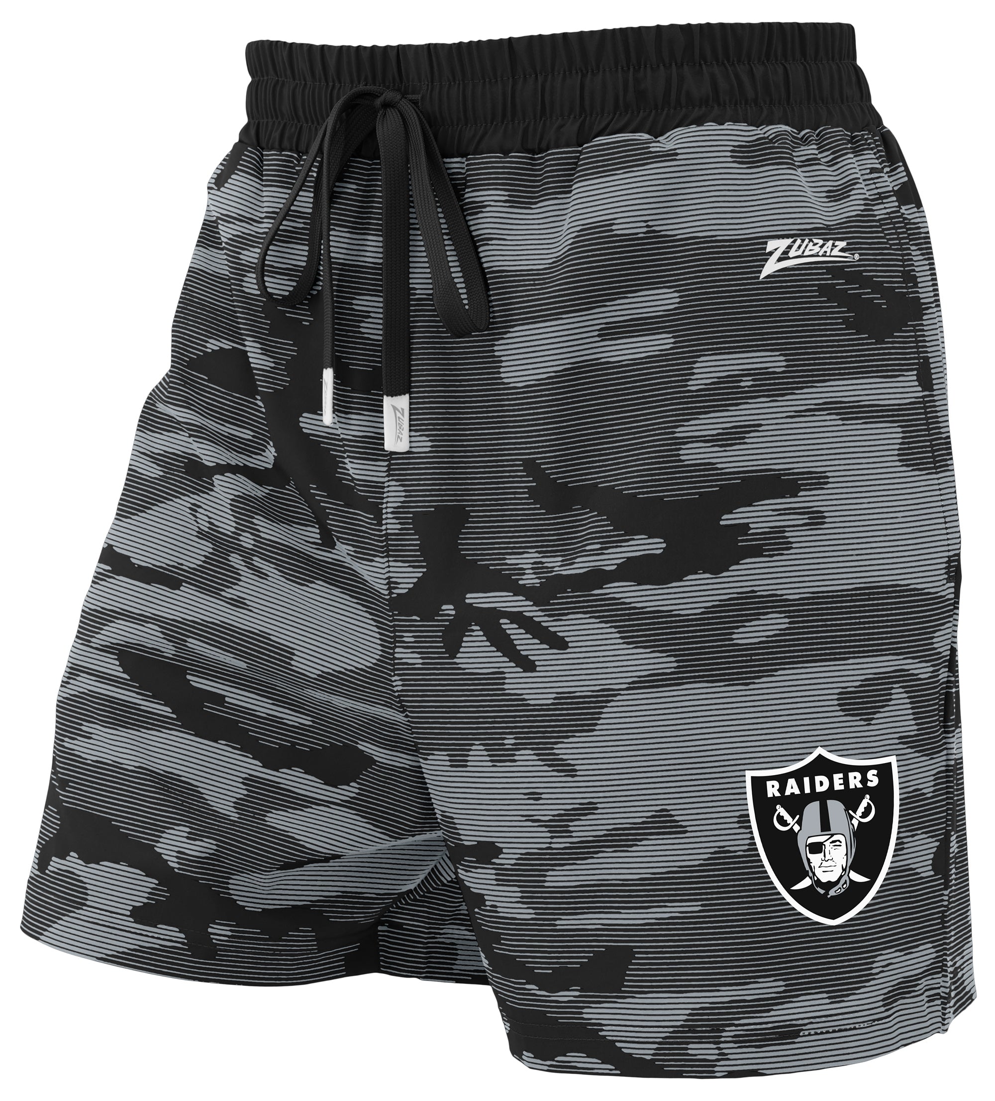 パンツ raidbackfabric pixelcamo shorts Zubaz NFL Las Vegas Raiders Men's Camo Line 5-Inch Compression Shorts