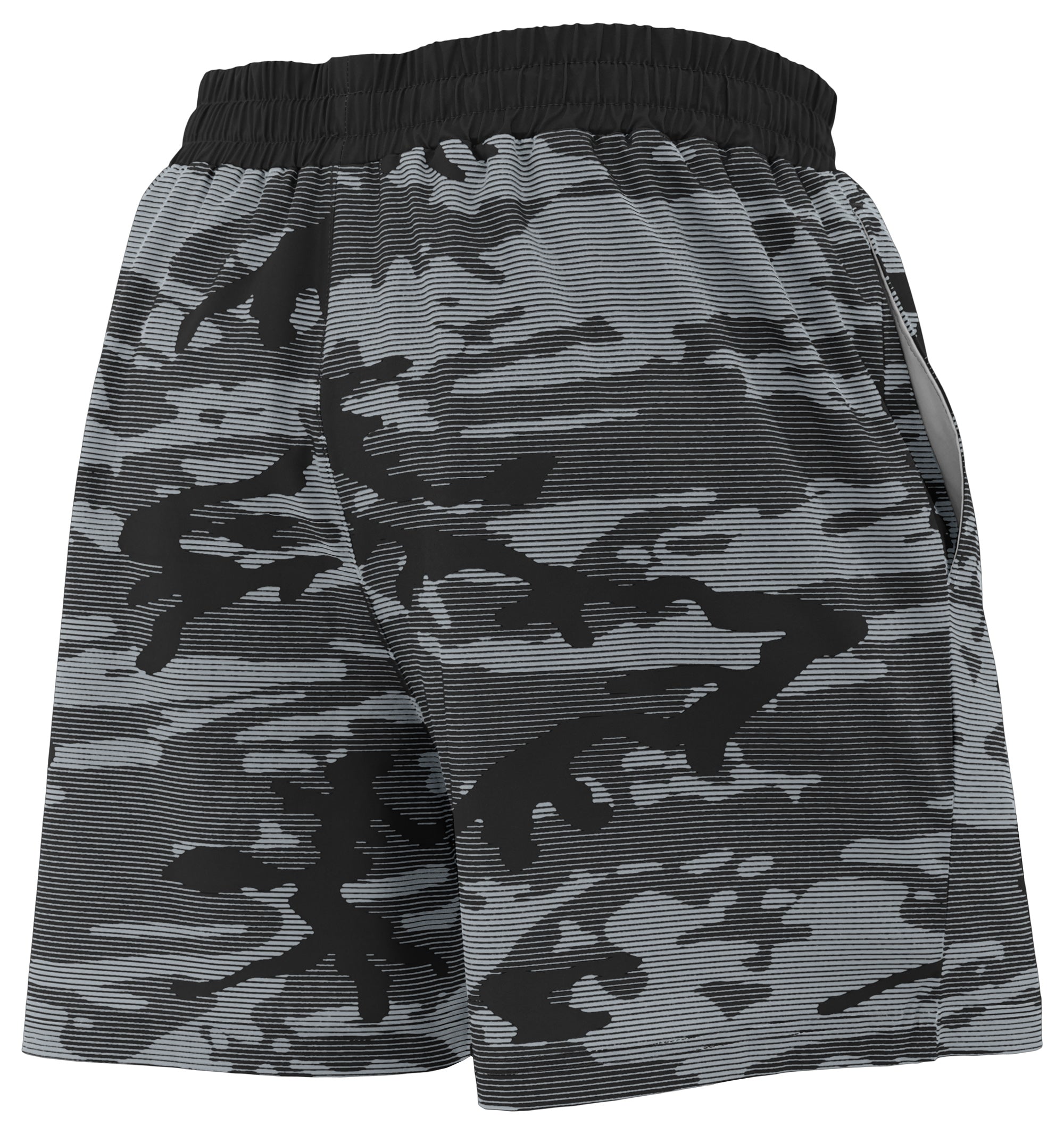 Zubaz NFL Las Vegas Raiders Men's Camo Line 5-Inch Compression Shorts