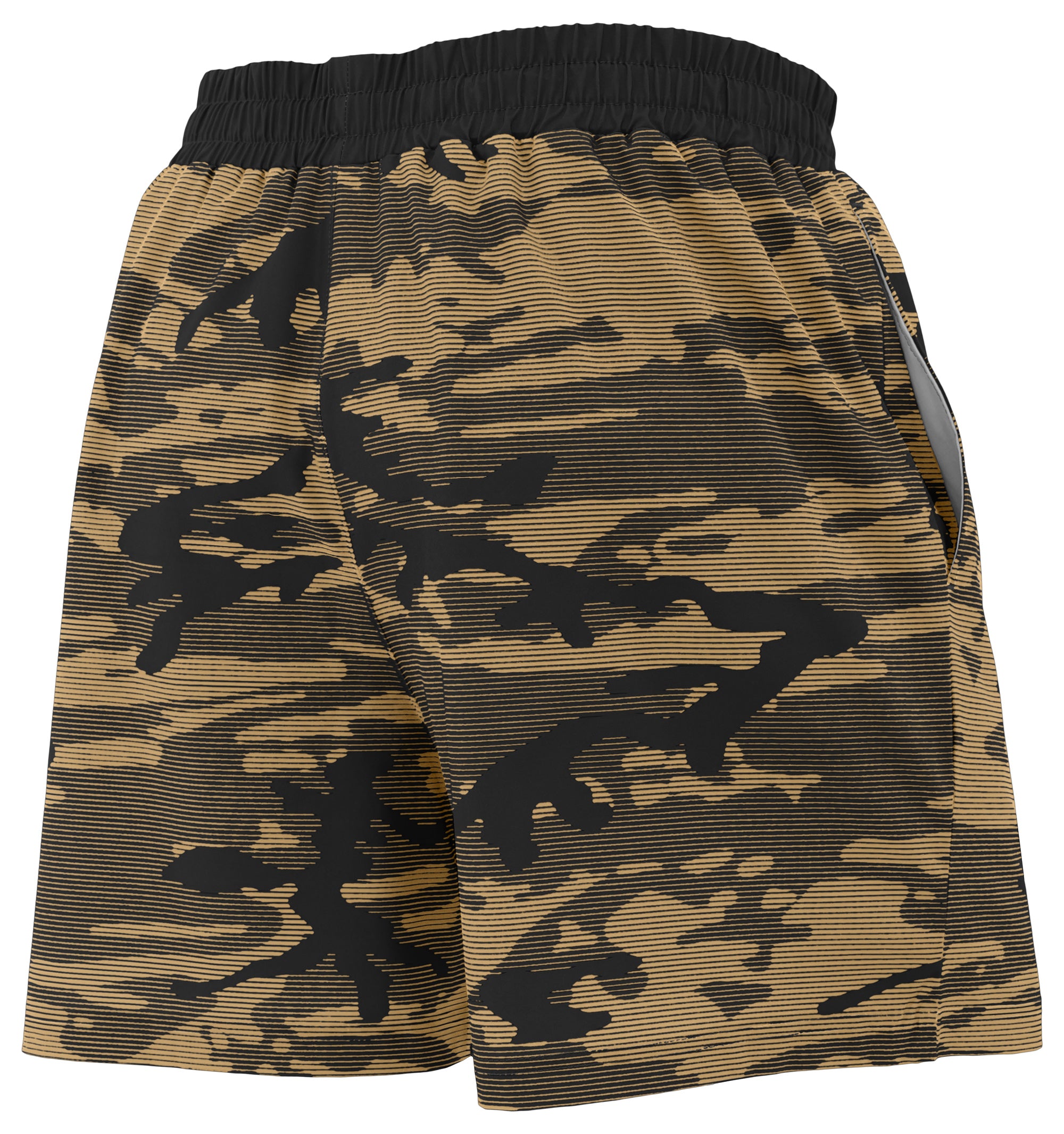 Zubaz NFL New Orleans Saints Men's Camo Line 5-Inch Compression Shorts
