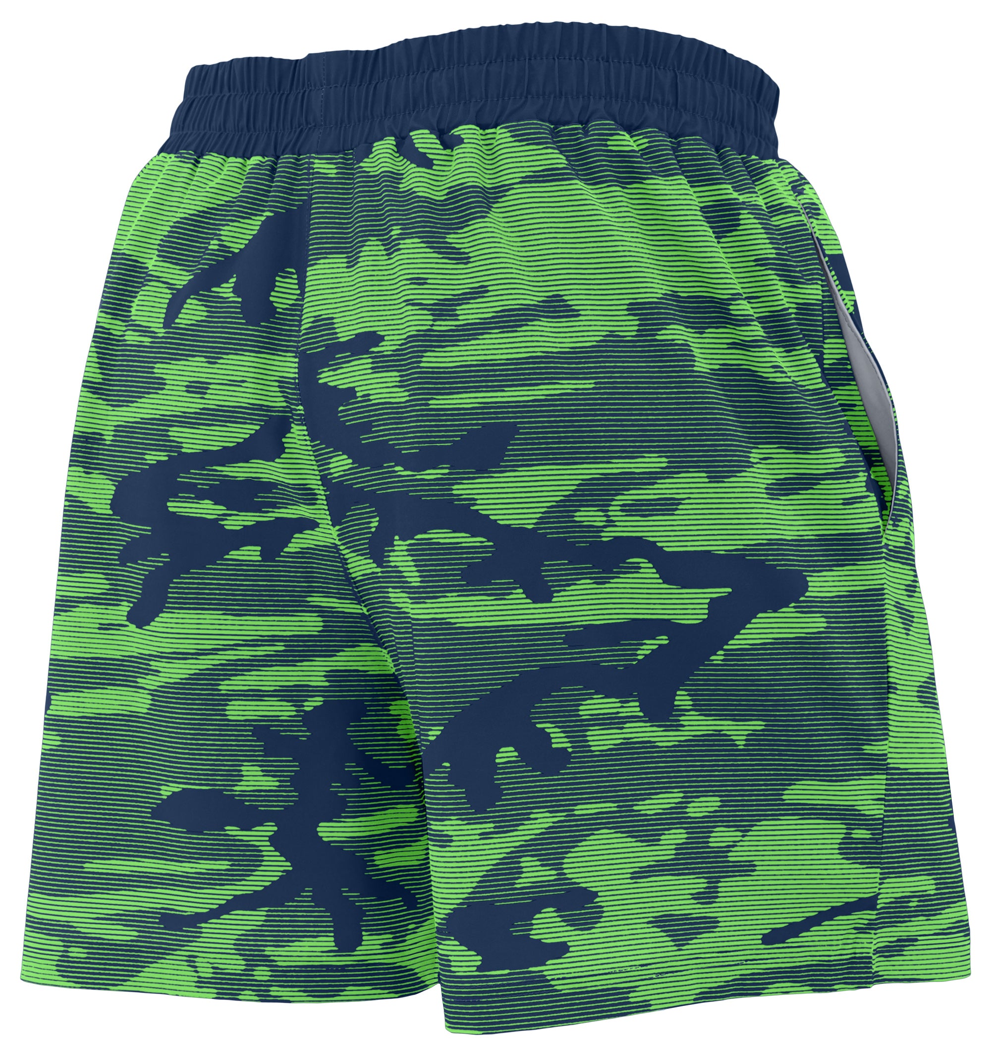 Zubaz NFL Seattle Seahawks Men's Camo Line 5-Inch Compression Shorts