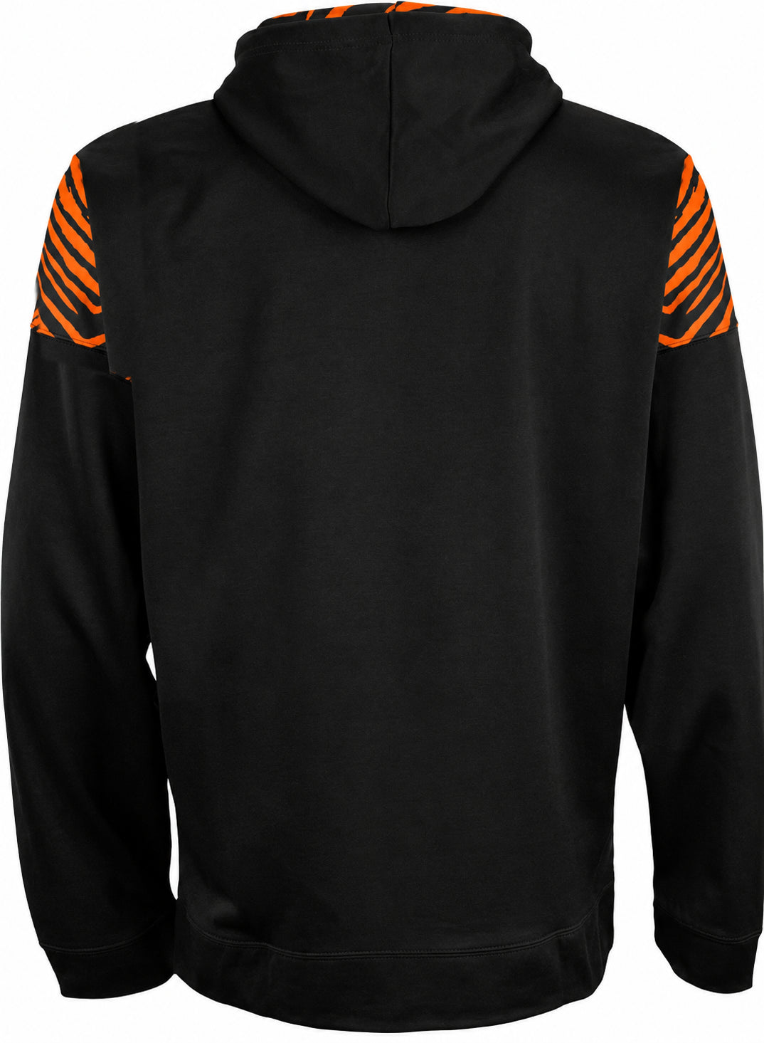 Zubaz NCAA Oregon State Beavers Men's 2 Color Zebra Bands and Hood-Liner Full-Zip Hoodie