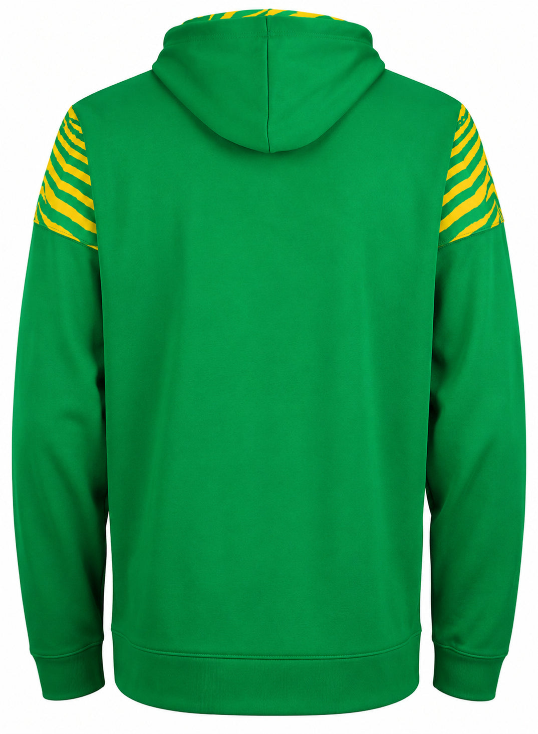 Zubaz NCAA Oregon Ducks Men's 2 Color Zebra Bands and Hood-Liner Full-Zip Hoodie
