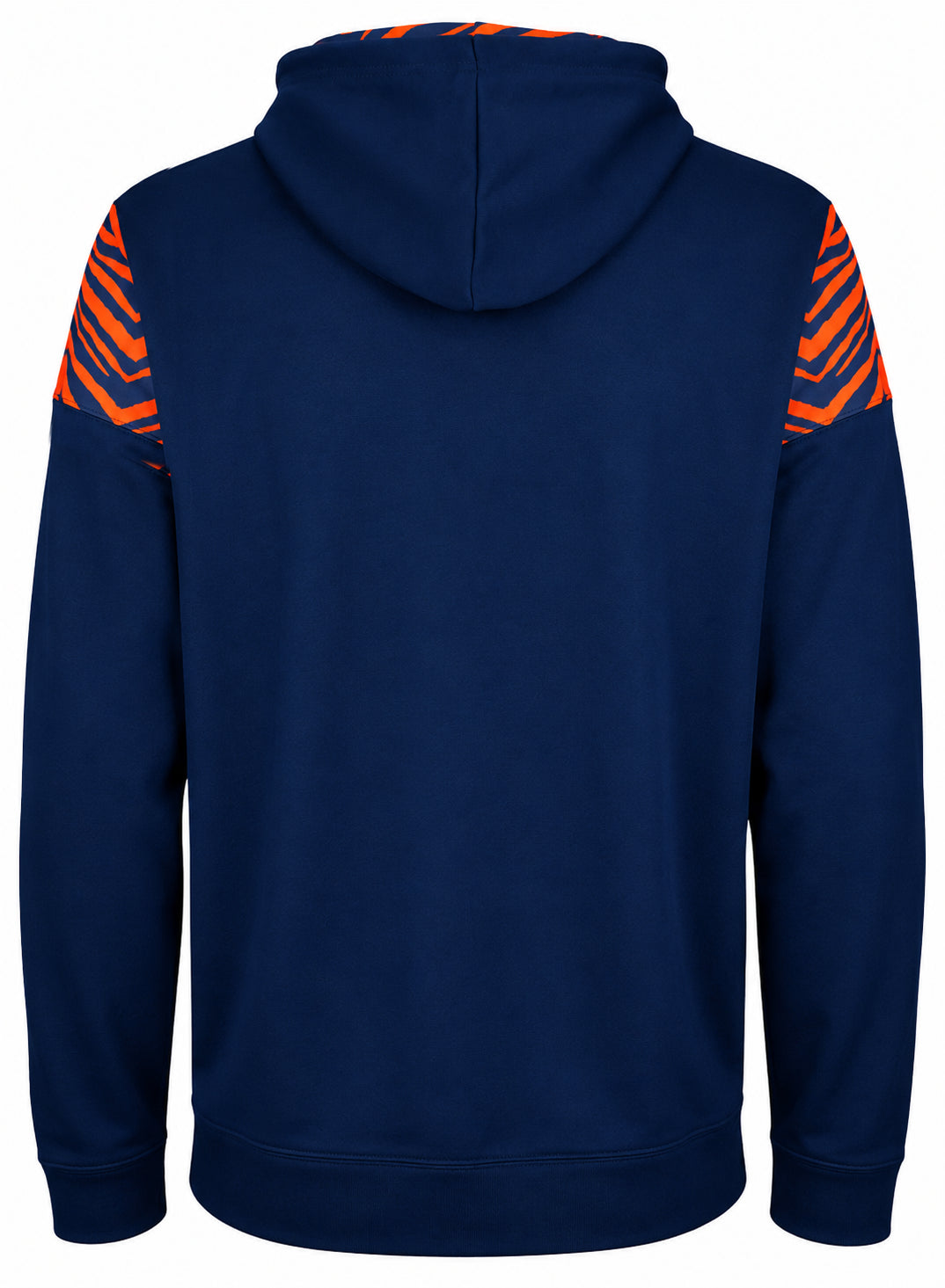 Zubaz NCAA Syracuse Orange Men's 2 Color Zebra Bands and Hood-Liner Full-Zip Hoodie