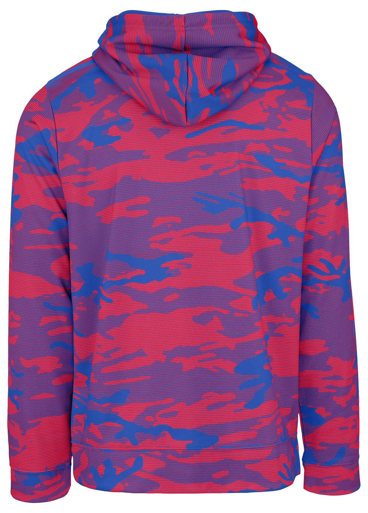 Zubaz NCAA Kansas Jayhawks Men's Arch All-Over Camo Hoodie