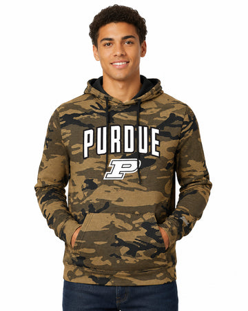 Zubaz NCAA Purdue Boilermakers Men's Arch All-Over Camo Hoodie