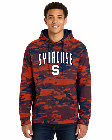 Zubaz NCAA Syracuse Orange Men's Arch All-Over Camo Hoodie