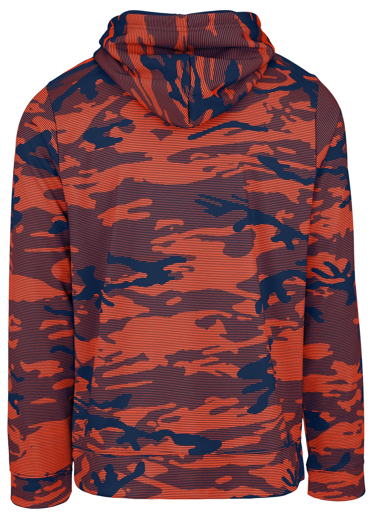 Zubaz NCAA Syracuse Orange Men's Arch All-Over Camo Hoodie