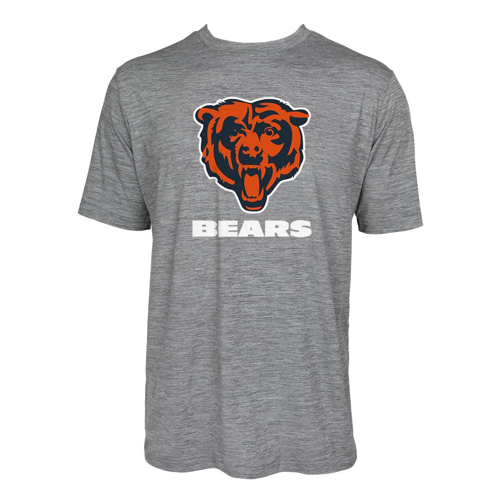 Zubaz NFL Men's Chicago Bears Team Name and Logo Wordmark Tee